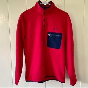 Polo Ralph Lauren Fleece Mock Neck 1/4 Snap Pullover Men’s Size Small NWT.